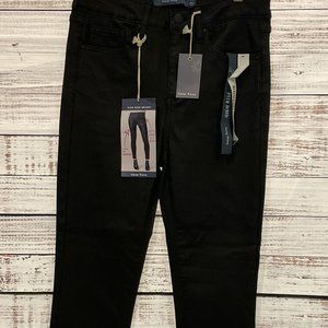 NWT Juniors Indigo Rising Vegan Leather Stretch High Rise Skinny Jeans Sz 5/6